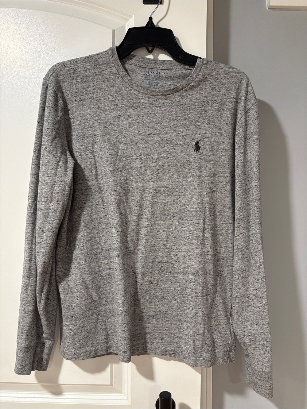 Polo by Ralph Lauren Gray Heather Long-Sleeve Crewneck